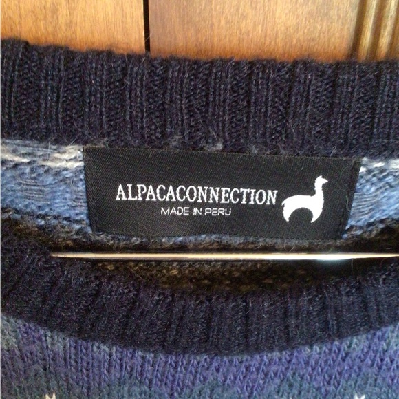 Lg Alpaca Connection Peru woven warm & cozy sweater - Picture 4 of 8